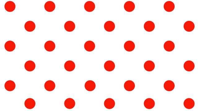 Seamless pattern with red polka dot 