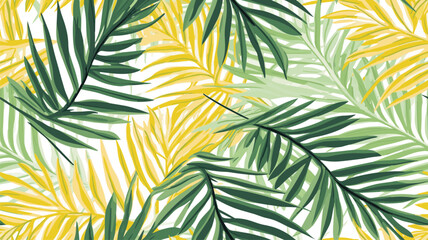 Fototapeta na wymiar Tropical palm tree leaves background