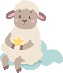 Obraz na płótnie Canvas Sheep With Star