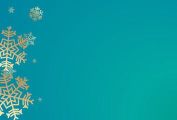 Gray Snowflake Vector Bronze Background. magic