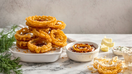 Crispy delicious onion rings