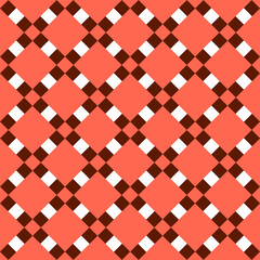 Seamless pattern with geometric motifs in 3 colors