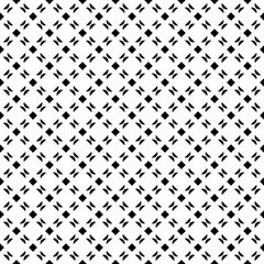 Seamless pattern with geometric motifs in black and white