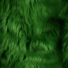 Green Fur Creative Abstract Photorealistic Texture. Screen Wallpaper. Digiral Art. Abstract Bright Surface Square Background. Ai Generated Vibrant Texture Pattern.