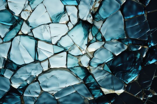 Cracked glass plain texture background - stock photography