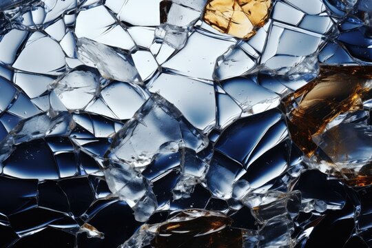 Cracked glass plain texture background - stock photography