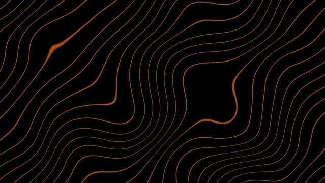 Futuristic waves pattern on black background, motion abstract and holiday style background