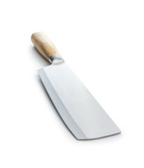 Big  kitchen knife isolated on white background.