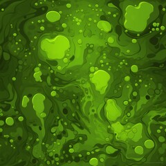 Green Slime Creative Abstract Photorealistic Texture. Screen Wallpaper. Digiral Art. Abstract Bright Surface Square Background. Ai Generated Vibrant Texture Pattern.