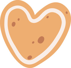 Gingerbread Heart Cookie