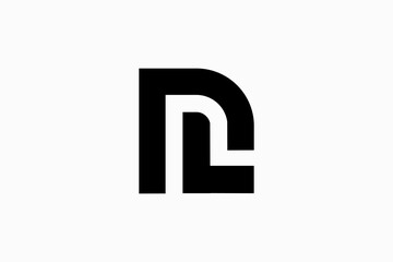 letter initial nl logo - obrazy, fototapety, plakaty