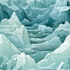 Iceberg Creative Abstract Photorealistic Texture. Screen Wallpaper. Digiral Art. Abstract Bright Surface Square Background. Ai Generated Vibrant Texture Pattern.