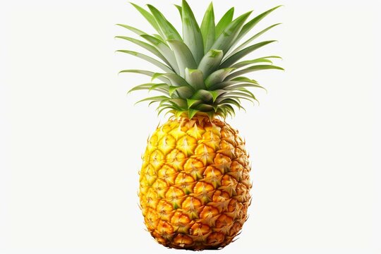 Transparent pineapple image. Generative AI