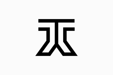 Initials TW vector logo premium 