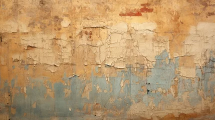 Peel and stick wallpaper Old dirty textured wall Ancient wall with rough cracked paint, old fresco texture background