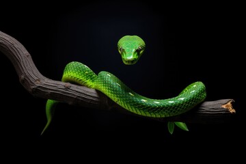 The original sin. The snake - obrazy, fototapety, plakaty