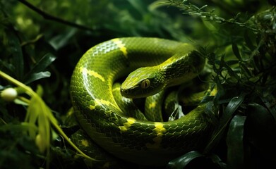 Fototapeta premium The original sin. The snake