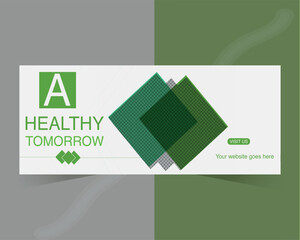 Flat design Medical Facebook cover template