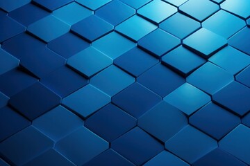 Angular Blue hexagon. Generate Ai