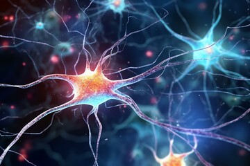 A connection between nerve cells in the brain. Generative AI