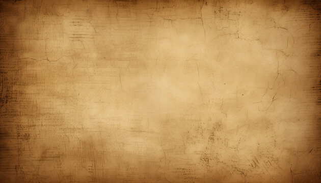 Blank textured parchment vellum background. © Vitaly Art