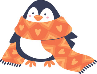 Penguin With Scarf