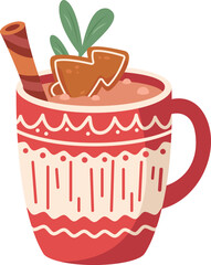 Christmas Mug With Hot Drink