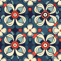 seamless floral pattern, this design was generated by an artificial intelligence	