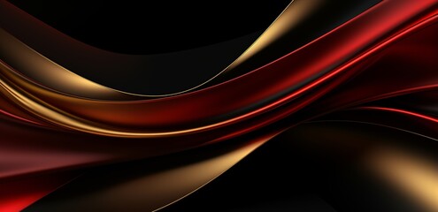 Abstract dynamic wave background for business, black orange gold color, modern and trendy flowing wave backdrop wallpaper