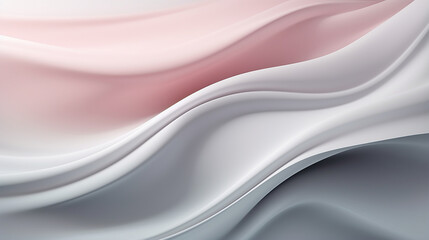 abstract background with smooth lines in white and pink colors