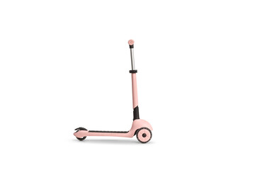 Pink push scooter for kids