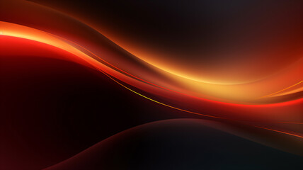 Red and black wavy lines backgrounds - generative AI