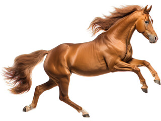 No Background: Quarter Horse Rearing Up