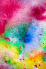 Abstract colorful watercolor background. Hand painted abstract colorful artwork. Modern painting.  Colorful paint texture to be used for webs conception and designs creation.Abstract grunge background