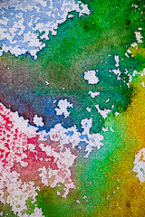 Abstract colorful watercolor background. Hand painted abstract colorful artwork. Modern painting.  Colorful paint texture to be used for webs conception and designs creation.Abstract grunge background