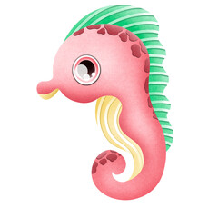 illustration of a seahorse