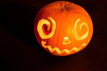 Halloween, Jack o'lantern carved pumpkin