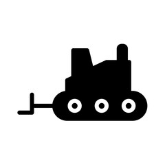 Bulldozer Labor Worker Icon
