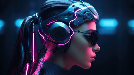 Neural implants on their temples glow with pulsating patterns, allowing the diplomat cyborg to actively monitor and influence brainwave activity, subtly steering discussions towards desirable