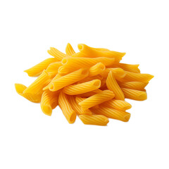 An isolated, Bucatini Pasta, isolated on a white background