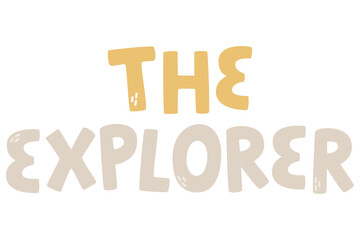 Outer Space Lettering Phrase, Typography