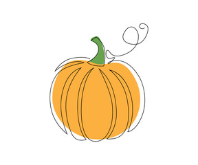 Happy Thanksgiving neutral greeting cards set with one-line art pumpkins and lettering. Modern fall holiday background set vector illustration—single-line fall decorative posters.