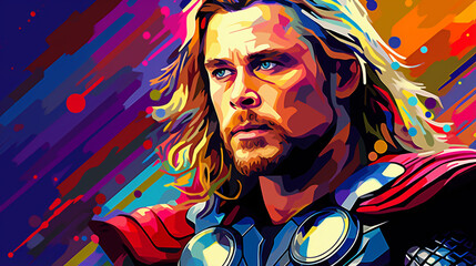 thor illustration vector