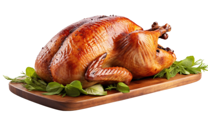 Roast turkey transparent background PNG