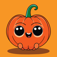 Hallowen Pumpkin Character Smile Baby