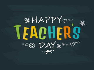 World teachers day.Happy teachers day.Happy teacher's day illustration 
