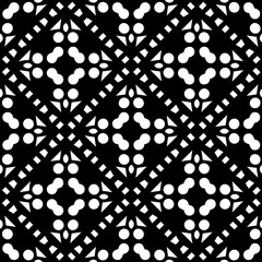 Black and white seamless pattern. Repeat pattern. Abstract background. Monochrome texture. Seamless texture for fashion, textile design,  on wall paper, wrapping paper, fabrics and home decor.