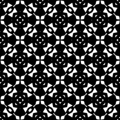 Black and white seamless pattern. Repeat pattern. Abstract background. Monochrome texture. Seamless texture for fashion, textile design,  on wall paper, wrapping paper, fabrics and home decor.