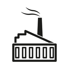 Factory icon. Vector illustration. EPS 10.