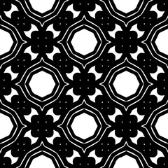 Black and white seamless pattern. Repeat pattern. Abstract background. Monochrome texture. Seamless texture for fashion, textile design,  on wall paper, wrapping paper, fabrics and home decor.